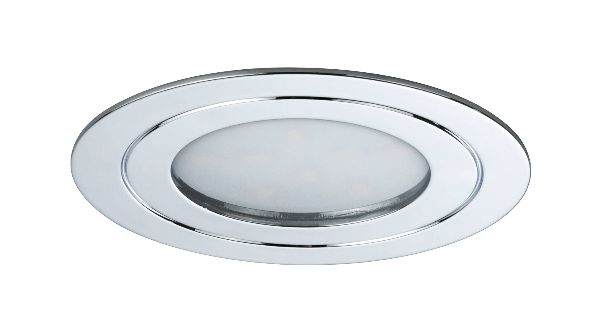 Möbeleinbauleuchten Einbauleuchten 3xLED je 5,6W/230V Chrom Dimmbar Flach Ø8,5cm