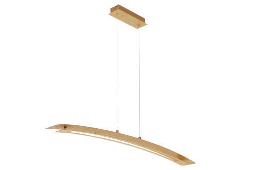 Elegante LED Pendel-/Hängeleuchte Gold 1700lm 18W Länge 110cm Höhe max. 120cm