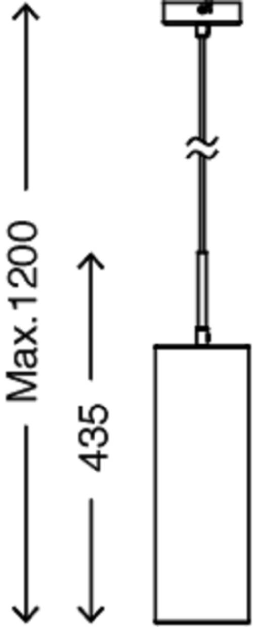 Hänge-/Pendelleuchte 1xE27 max. 25W/230V Stoffschirm Goldfarbig Ø11cm Höhe 120cm