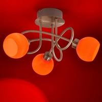 LED Deckenleuchte Stahl 3 Flammig Fernbedienung Farbwechsel Dimmbar 705lm LED Deckenleuchte Stahl 3 Flammig Fernbedienung Farbwechsel Dimmbar 705lm