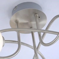 LED Deckenleuchte Stahl 3 Flammig Fernbedienung Farbwechsel Dimmbar 705lm LED Deckenleuchte Stahl 3 Flammig Fernbedienung Farbwechsel Dimmbar 705lm