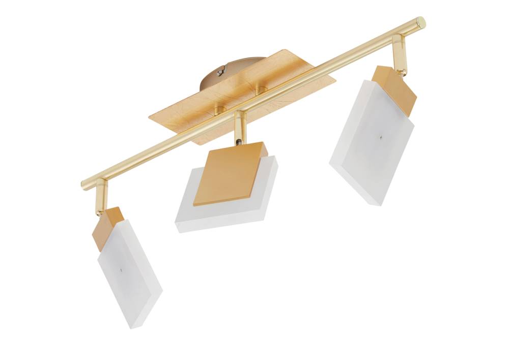 Briloner Deckenleuchte 3x LED 4,5W/230V Gold Metall 1350lm Warmweiß Schwenkbar