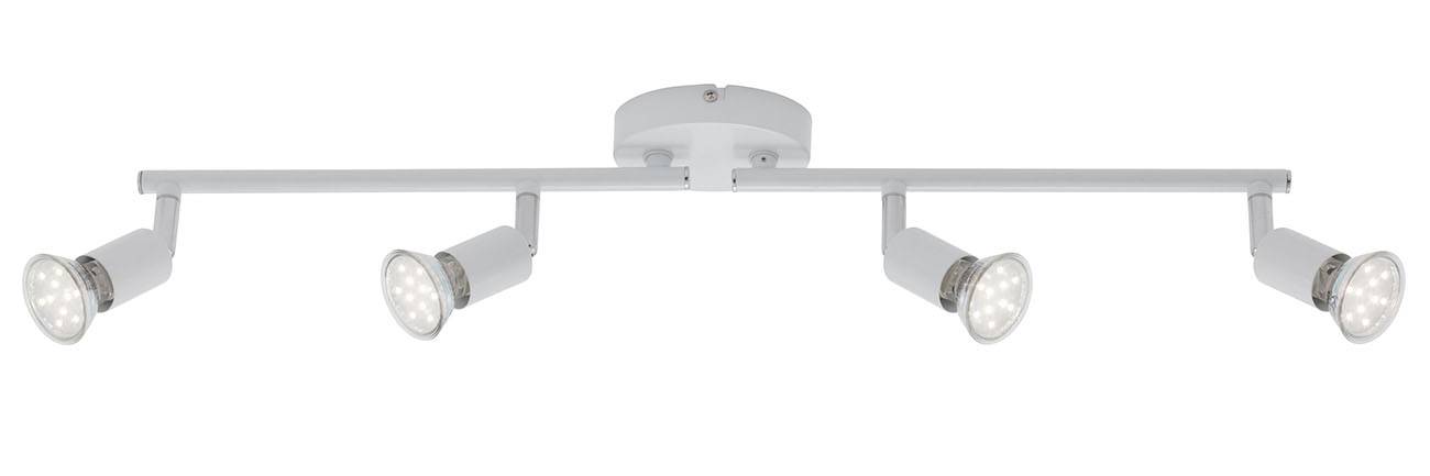 Briloner LED Spot Deckenleuchte 4 Flg. Weiss GU10 Metall Drehbar Schwenkbar
