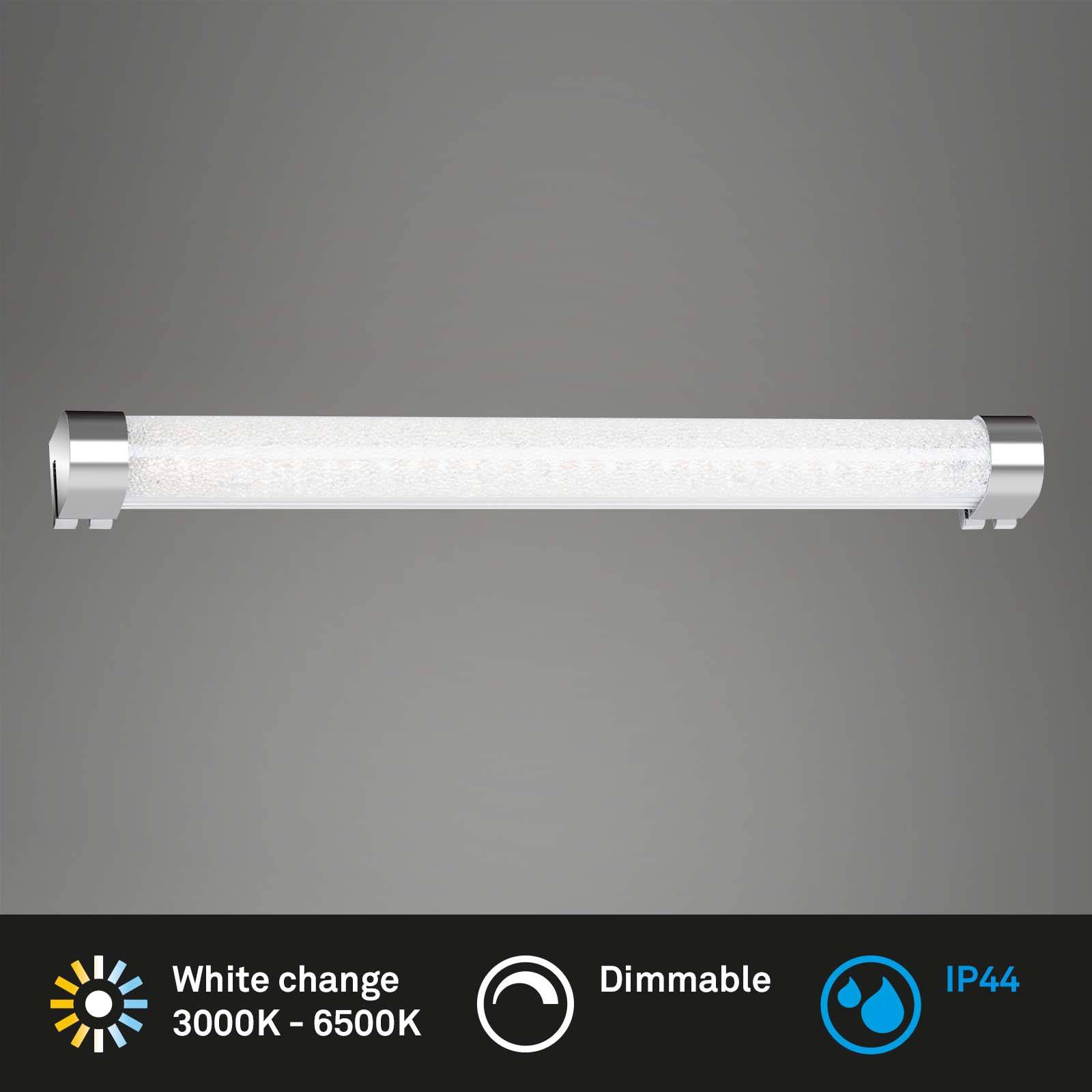 LED Badleuchte Spiegelleuchte Kristalloptik Chrom 8W 720lm IP44 Dimmbar CCT 2700-4000K