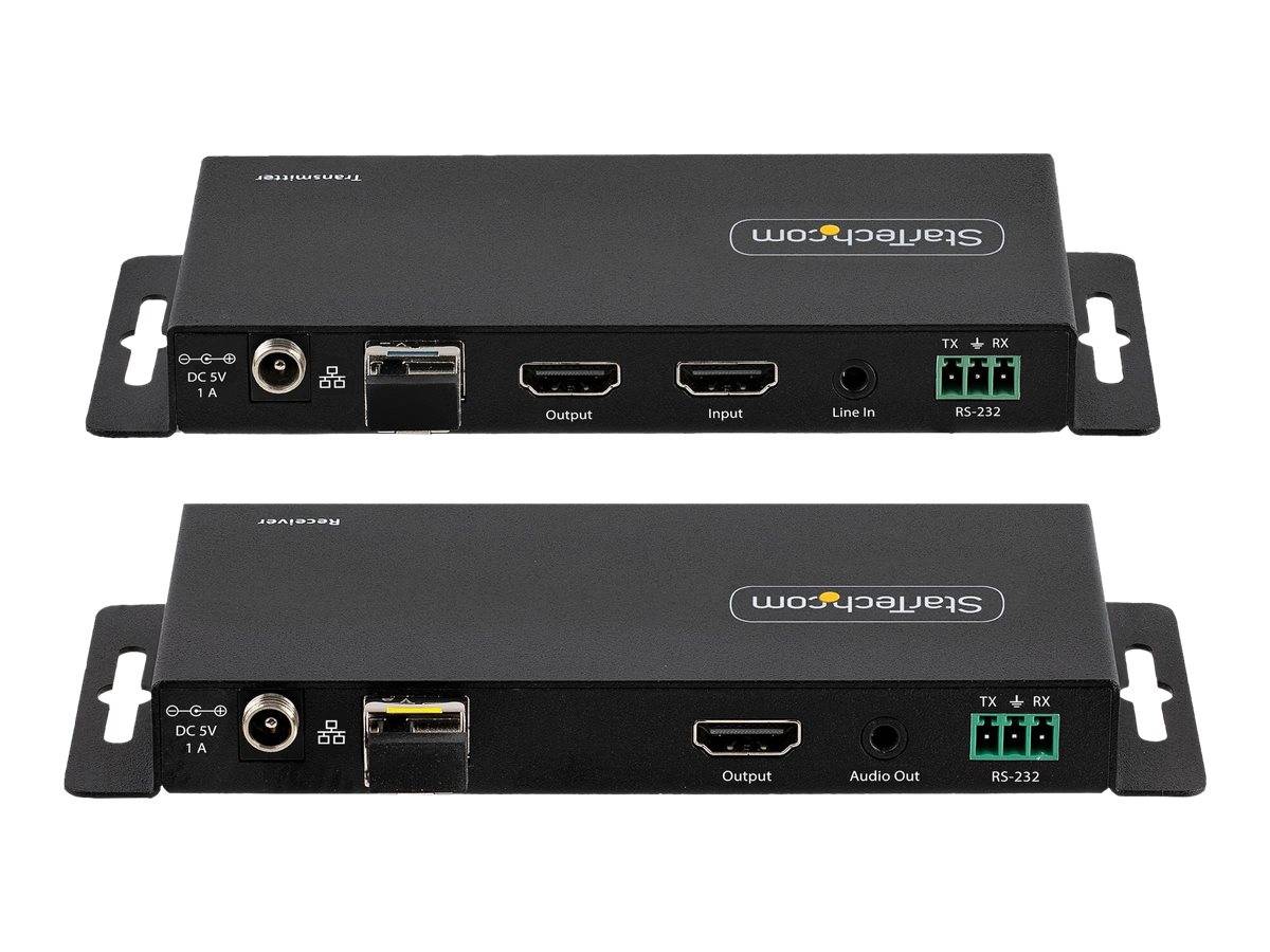 StarTech.com 4K HDMI over Fiber Extender Kit, 4K 60Hz up to 3300ft/1km (Single Mode)