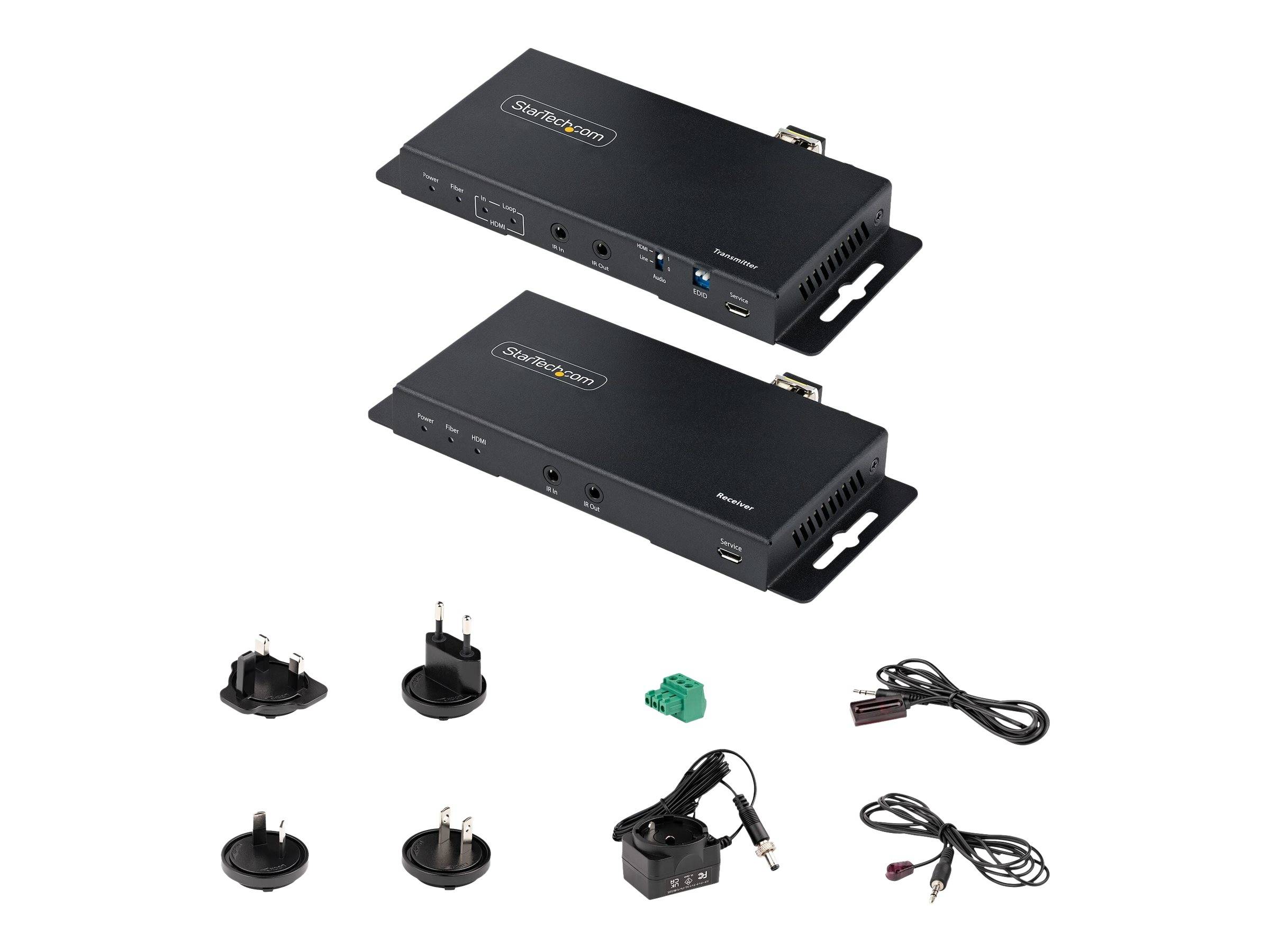 StarTech.com 4K HDMI over Fiber Extender Kit, 4K 60Hz up to 3300ft/1km (Single Mode)