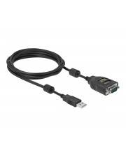 Delock Kabel USB / seriell - USB (M) zu RS-232 (M) - 2 m - Schwarz