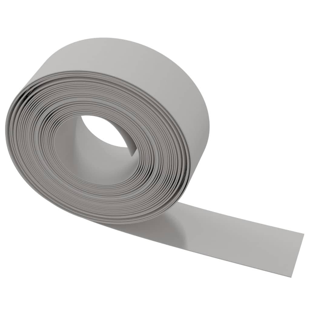 vidaXL Rasenkanten 3 Stk. Grau 10 m 20 cm Polyethylen