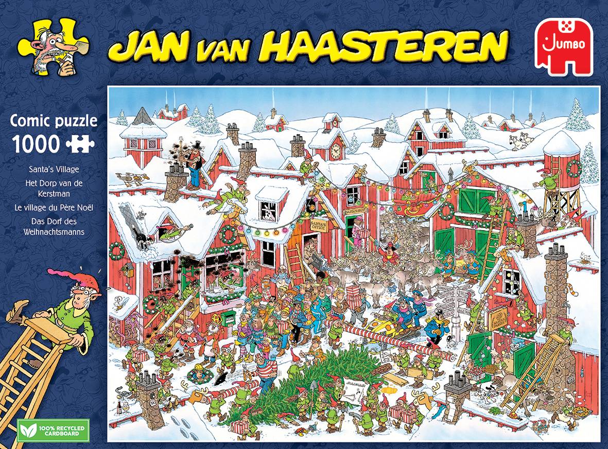 Jumbo 20075 Jan van Haasteren Das Dorf des Weihnachtsmanns 1000 Teile Puzzle