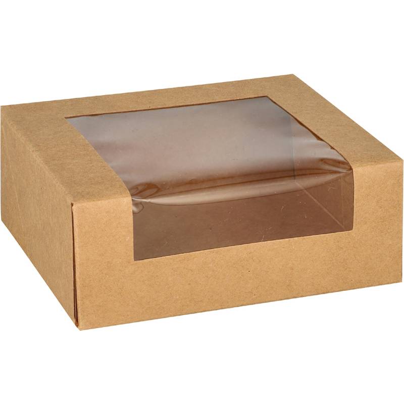 PAPSTAR Sushibox "pure", Maße: 120 x 100 x 45 mm, braun