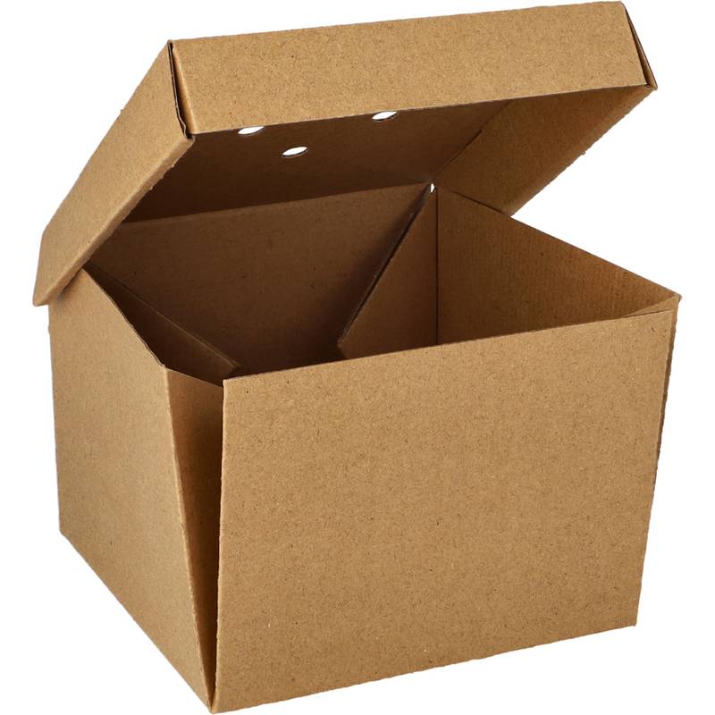 PAPSTAR Burgerbox "pure" faltbar, Maße: 130 x 130 x 100 mm