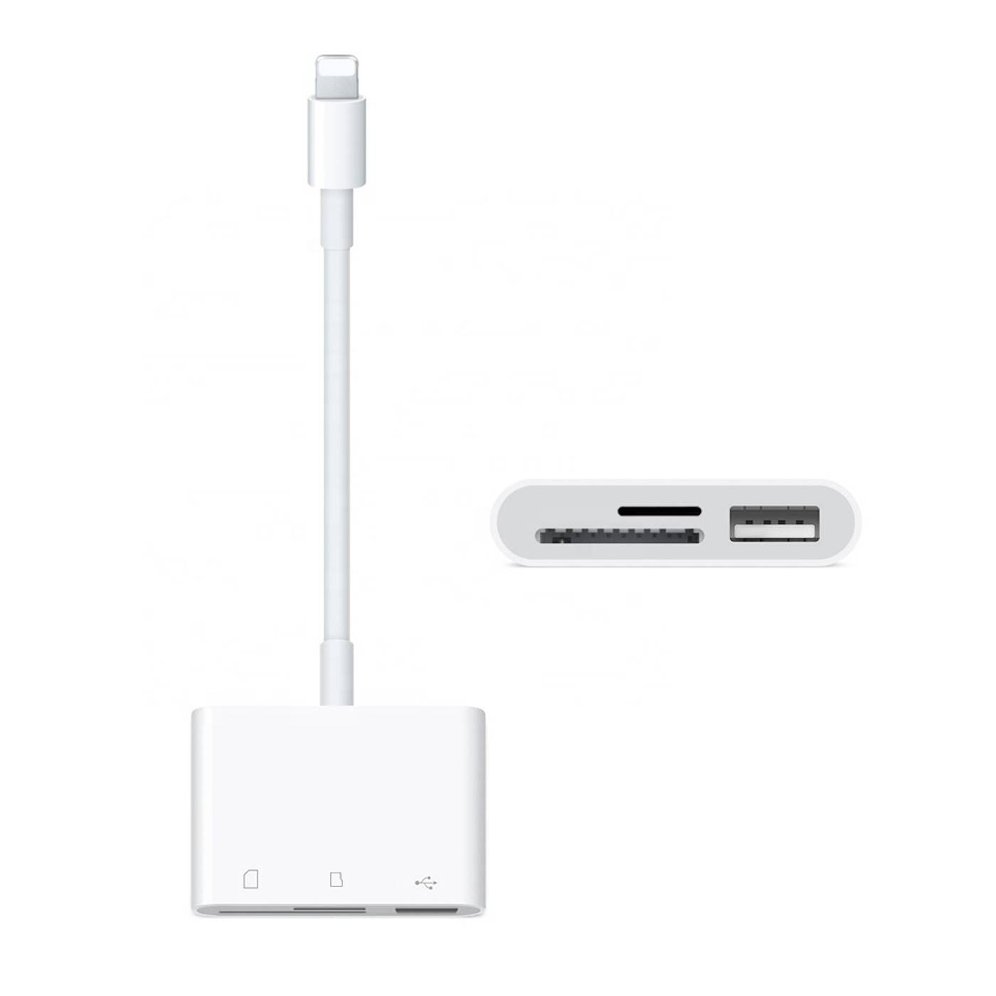 ENGELMANN Lightning auf SD-, Mikro-SD und USB-A Buchse
