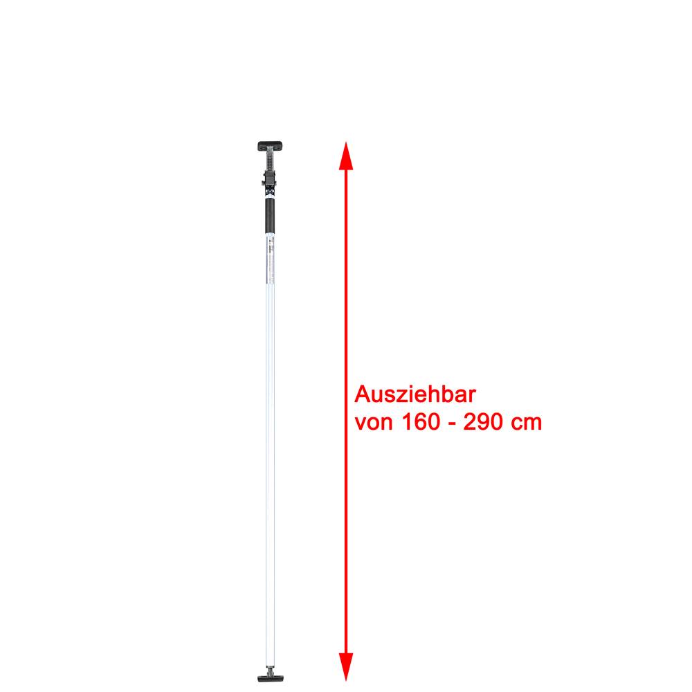 Spannstange für Schutznetze 160 - 290 cm (weiß)