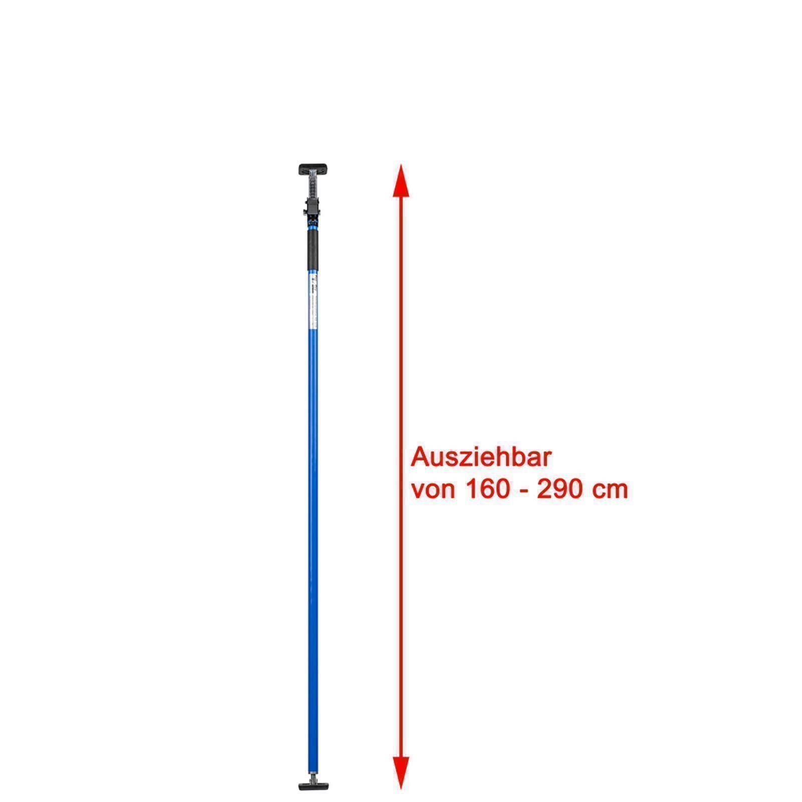 Spannstange für Schutznetze 160 - 290 cm (blau) inkl. Pads