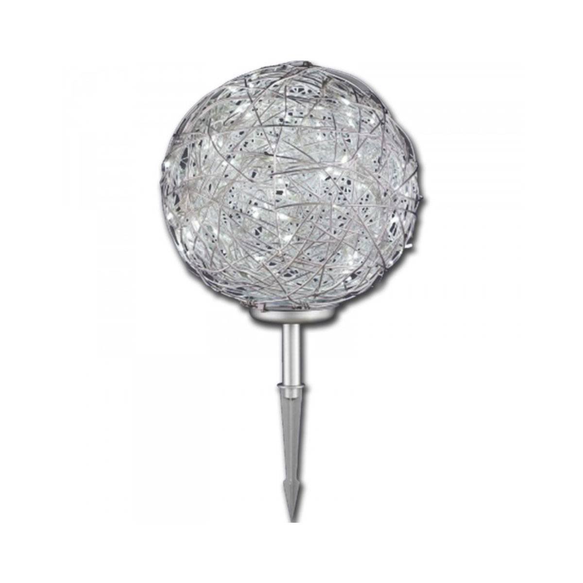 Cosmos Kugelleuchte für Draußen Alugeflecht 30cm 100 LED 4W Vorgarten Winter