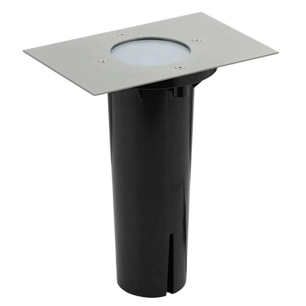 Bodeneinbauleuchte Edelstahl IP67 Außenleuchte Glas E14 max.11W Einbautiefe 26cm