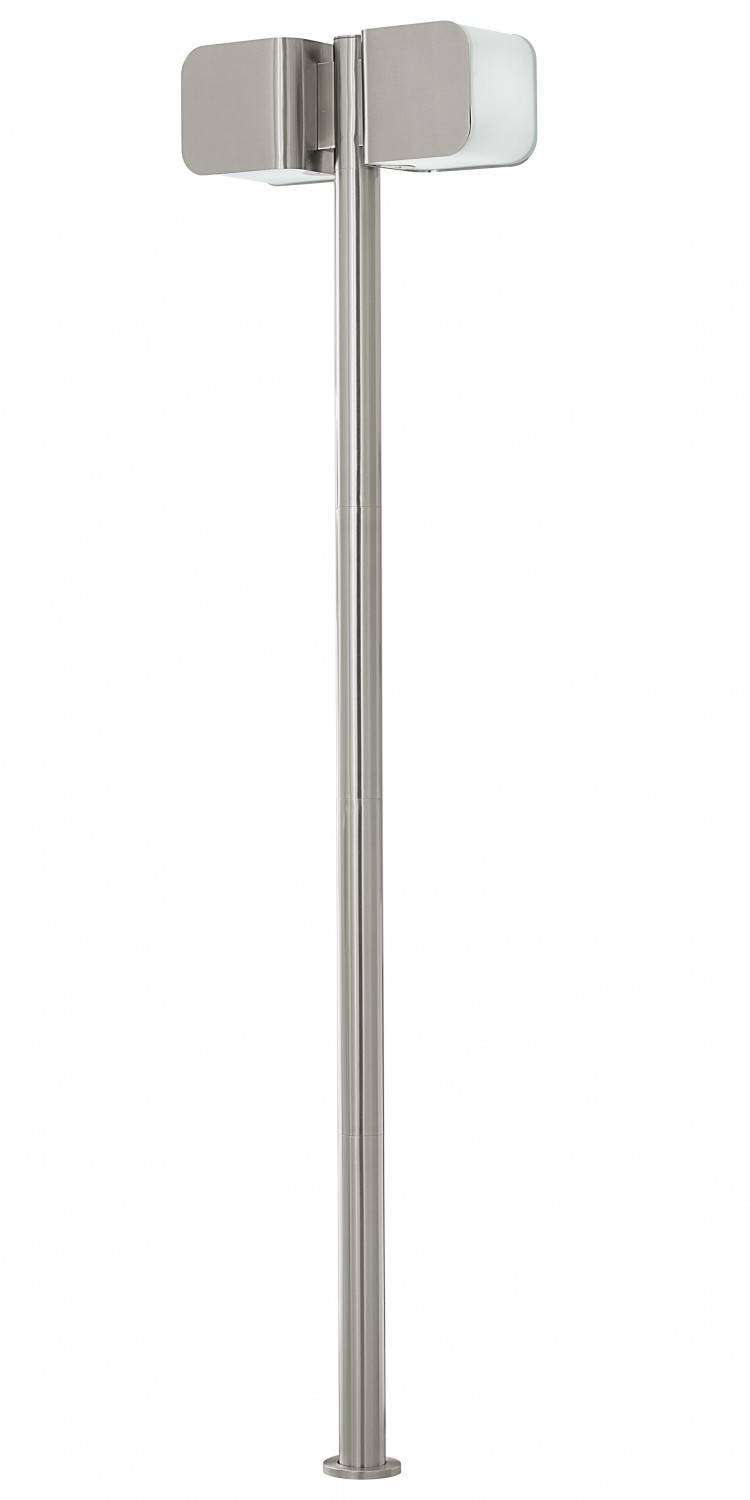 Terassenlicht Edelstahl 2x E27 bis 18W für LED geeignet Höhe 2m IP44 Kandelaber