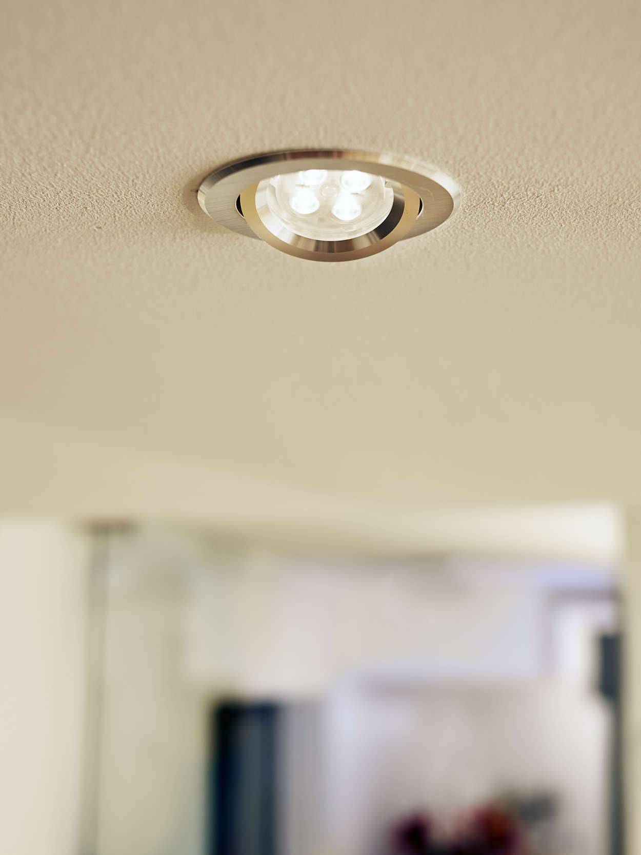 Philips LED Lampe Reflektor GU5.3 8W Dimmbar A+ 2700K warmweiß 15.000h