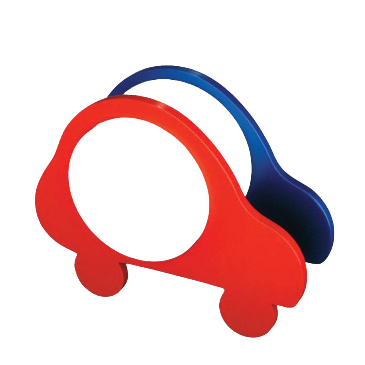 Tisch-/Wandleuchte Halogen Kinder Holz 1x G4 max. 20 Watt/230V Blau Rot Weiß