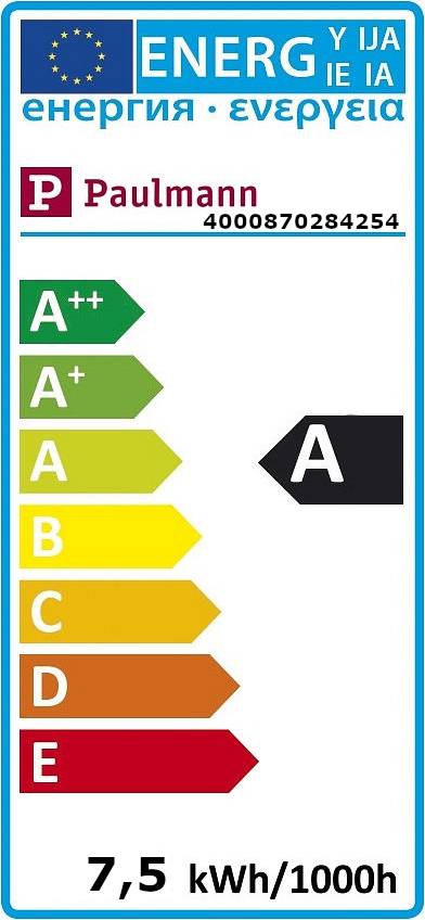 Paulmann LED Lampe Retro Kolben 7,5W E27 Klar Dimmbar Warmweiß