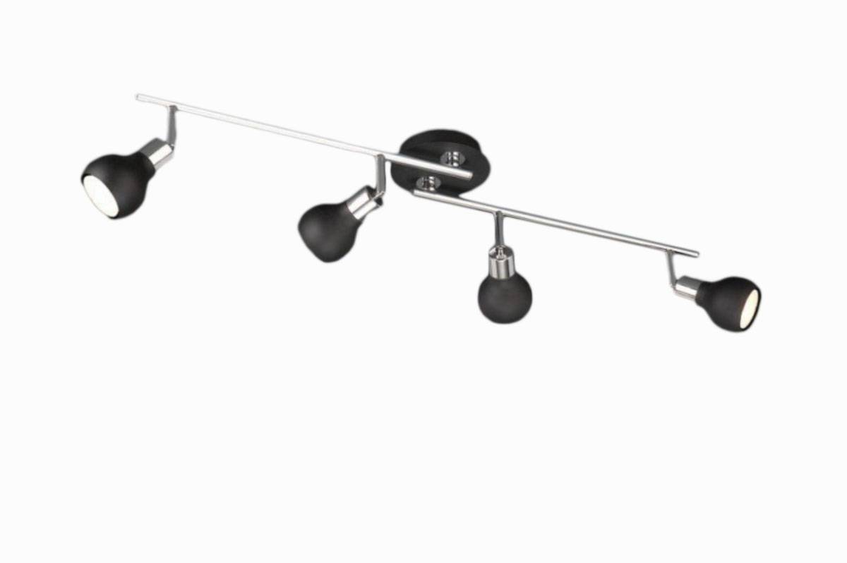 Energiespar Balkenspot Spotleiste Strahler 4 Flammig Schwarz Schwenkbar