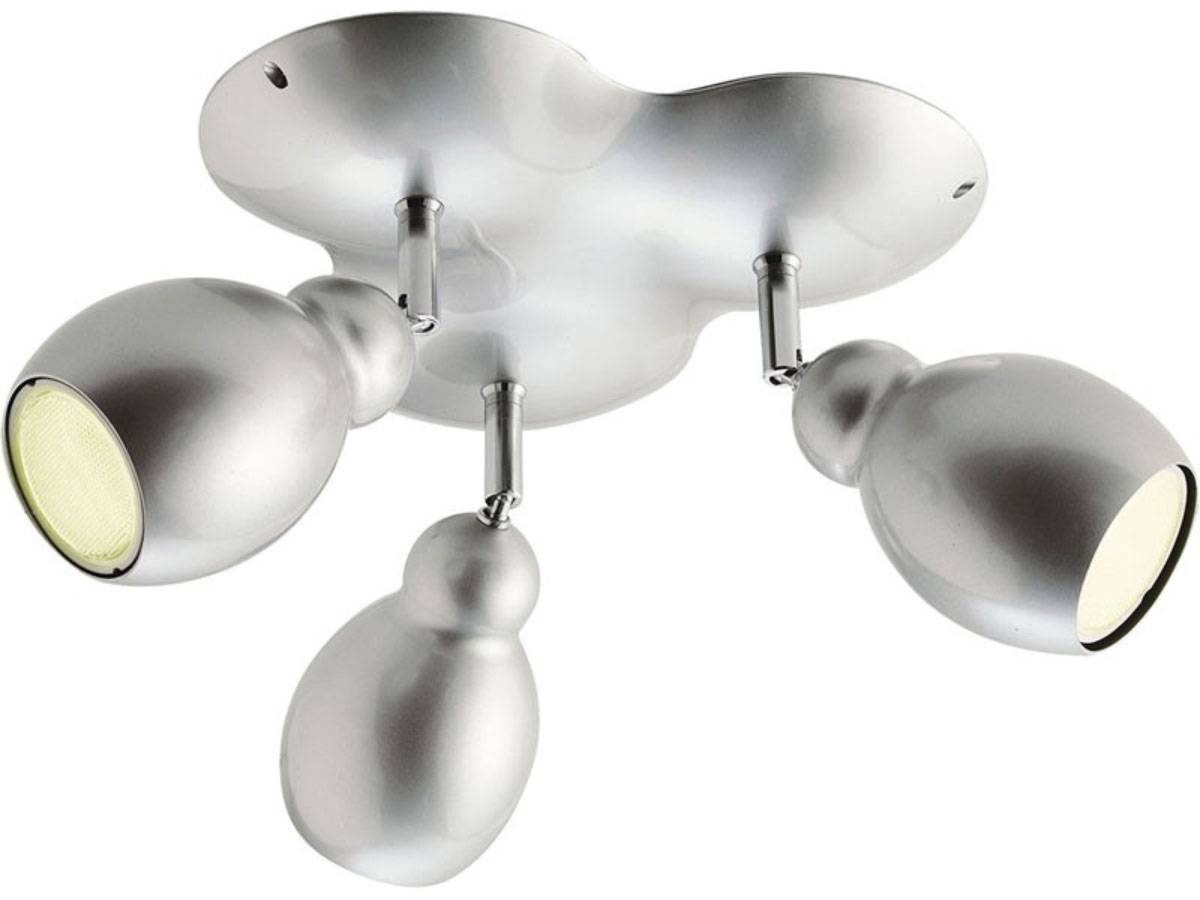 Massive Energiespar Spotrondell Eskimo 3x GU10 9W Metallisch 55533-48-10