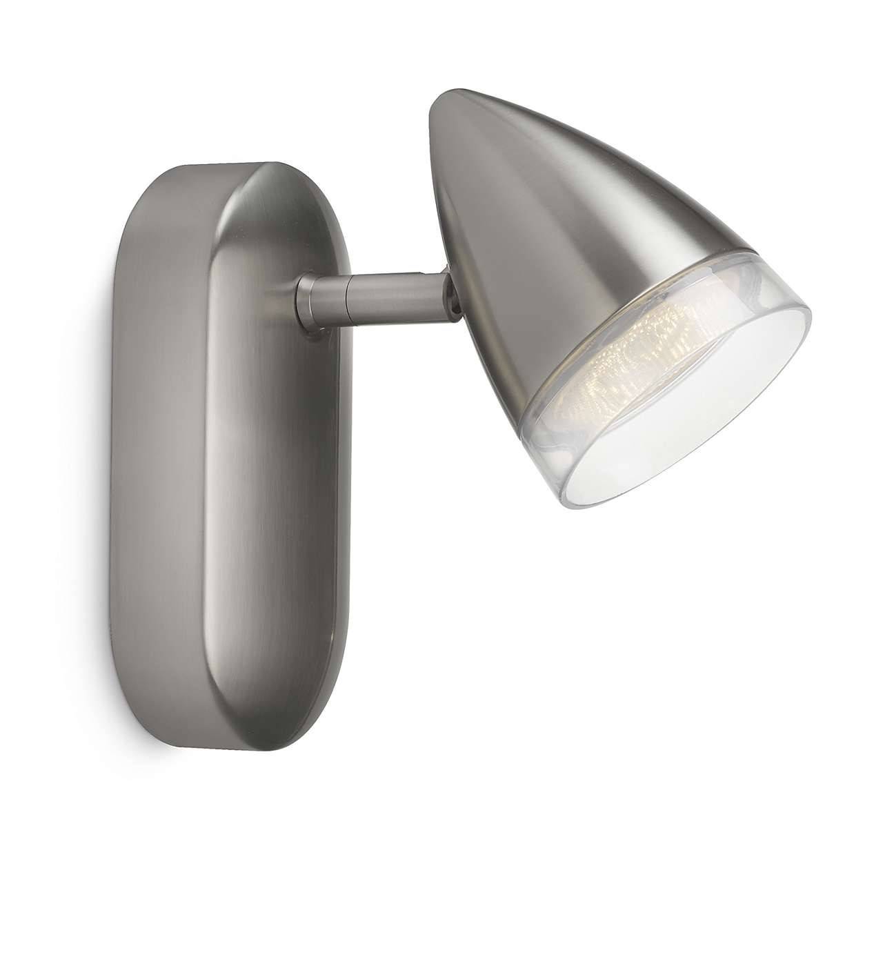 Philips myLiving LED-Spot Maple Silber Schwenkbar Wandleuchte 170lm 3W click!FIX