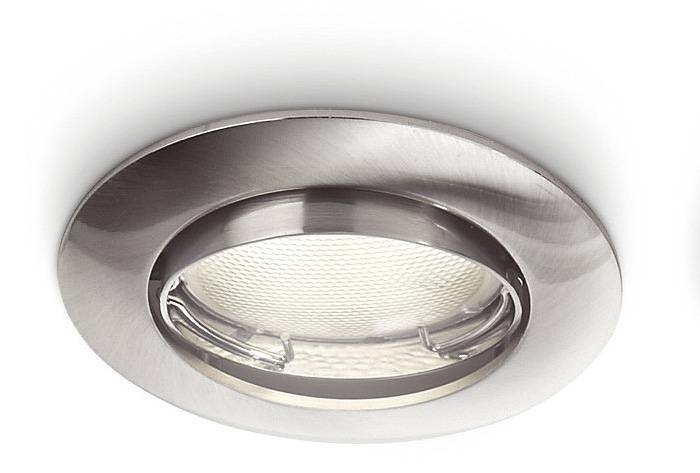 Philips Einbauspot 3er Set Spot Deckenstrahler Energiespar Silber