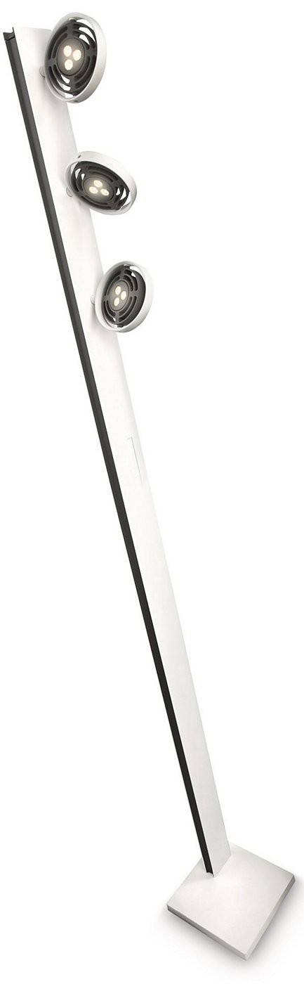 Philips InStyle LED Stehleuchte Weiß Schwarz Bodenleuchte 3 Flammig Verstellbar
