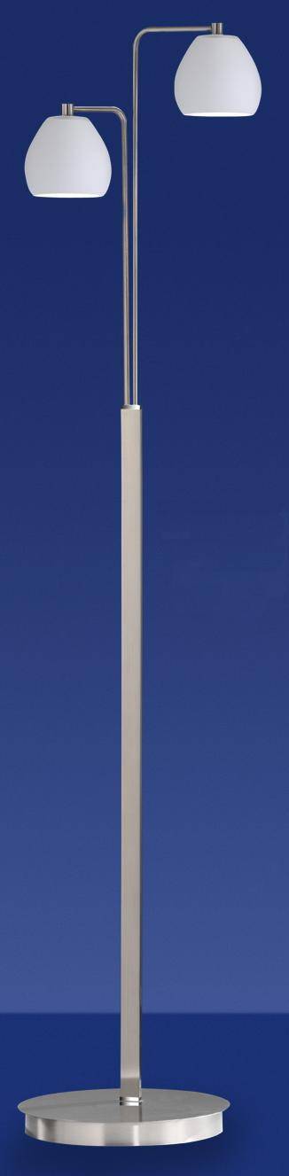 Stand-/Stehleuchte 2xG9 Halogen je 40W/230V Nickel matt Fußdimmer 40x135cm