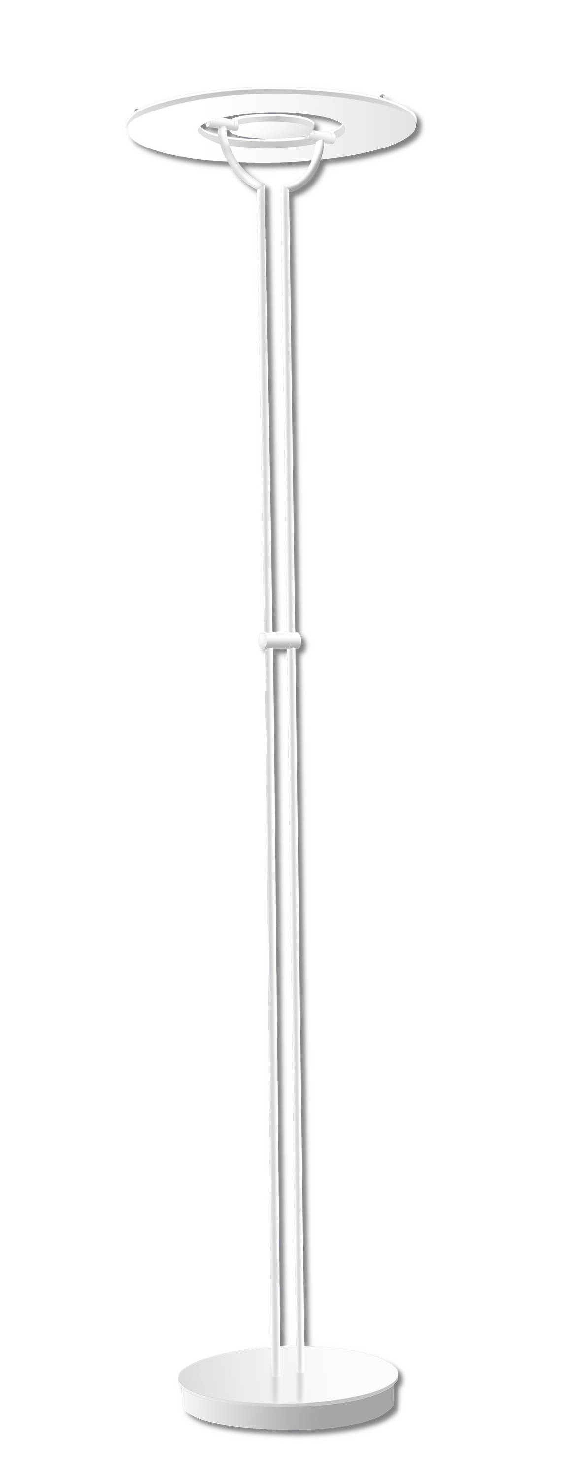 B-Leuchten LED Stehleuchte Weiß Tastdimmer 3000K Warmweiß Deckenfluter 4200lm