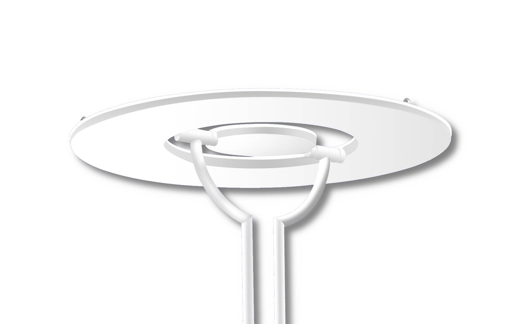 B-Leuchten LED Stehleuchte Weiß Tastdimmer 3000K Warmweiß Deckenfluter 4200lm