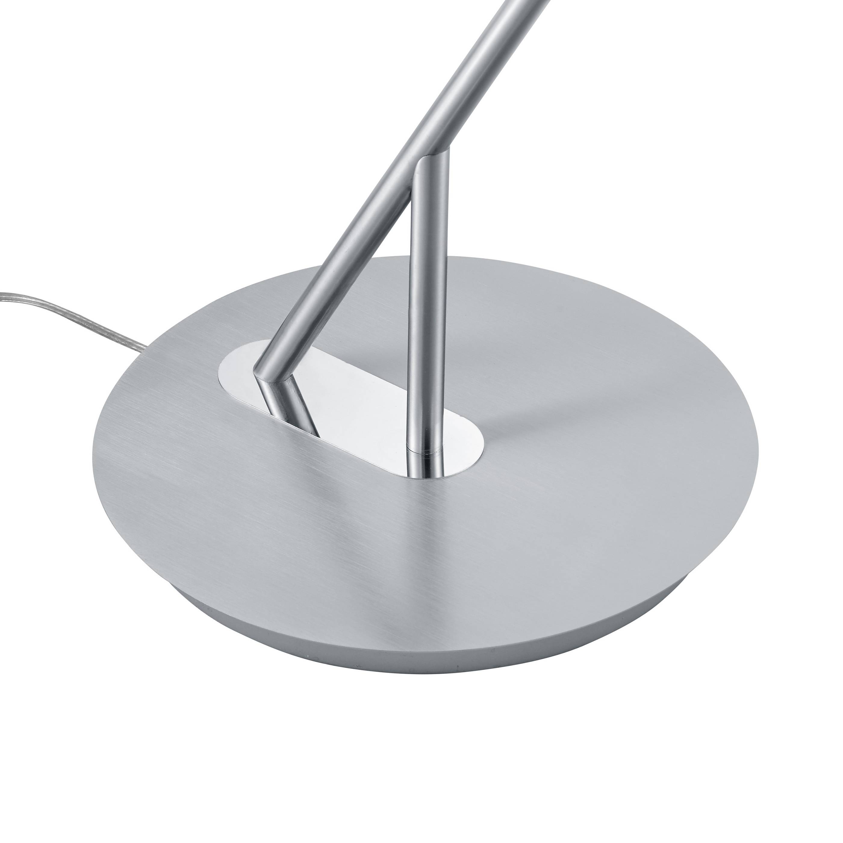 Deutsche LED Stehleuchte Silber Dimmbar Flex. Lesearm 2900lm Deckenfluter Ø 43cm