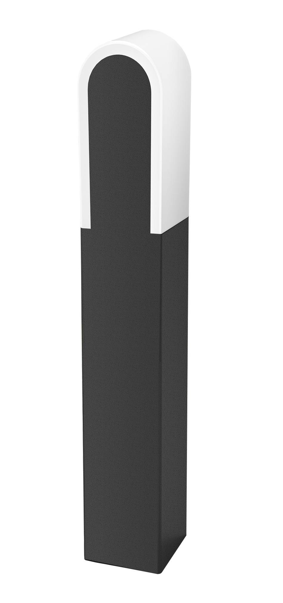 Deutsche LED Sockelleuchte Dunkelgrau Höhe 60cm 600lm Pollerleuchte