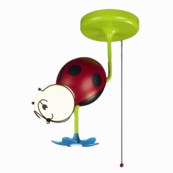 Kinderleuchte Kika Coccinet 2 Flammig Bunt Käfer Deckenleuchte