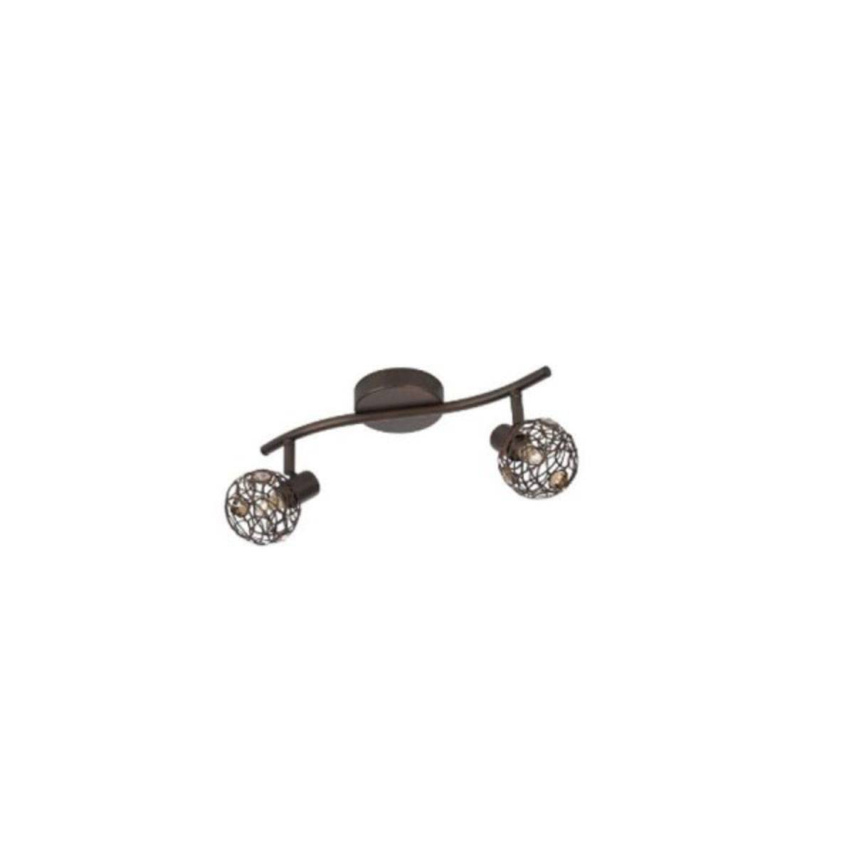 Massive Deckenleuchte Hosta 2x G9 Halogen-Strahler Rustikal Spotleiste