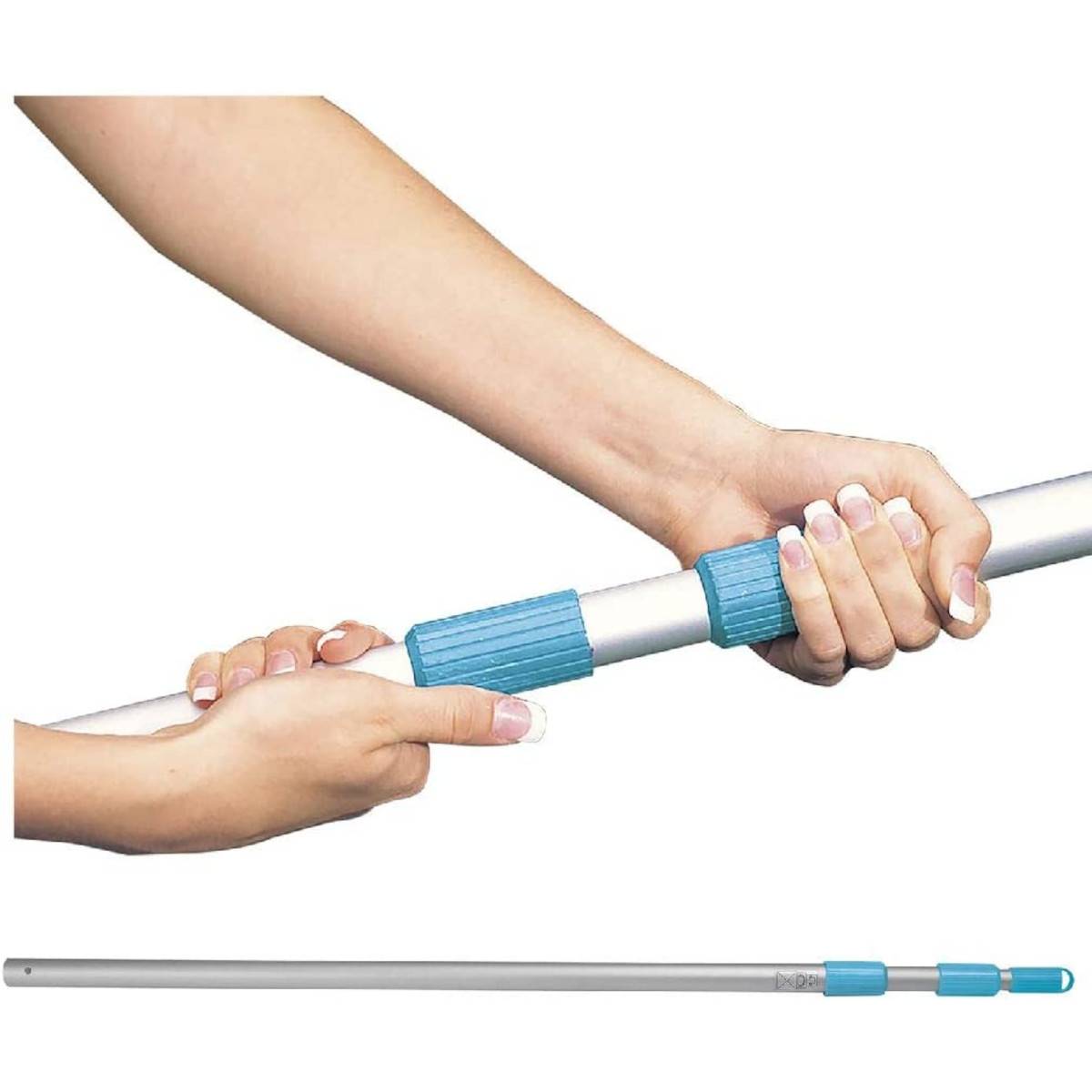 INTEX 29056 - Reinigungs-Set inkl. Teleskop-Stab (Laubkescher, Beckenbürste, Bodensauger)