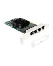 Delock PCI Express x1 Karte zu 4 x RJ45 Gigabit LAN BCM