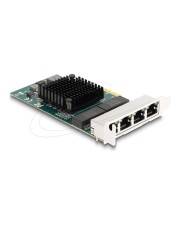 Delock PCI Express x1 Karte zu 4 x RJ45 Gigabit LAN BCM