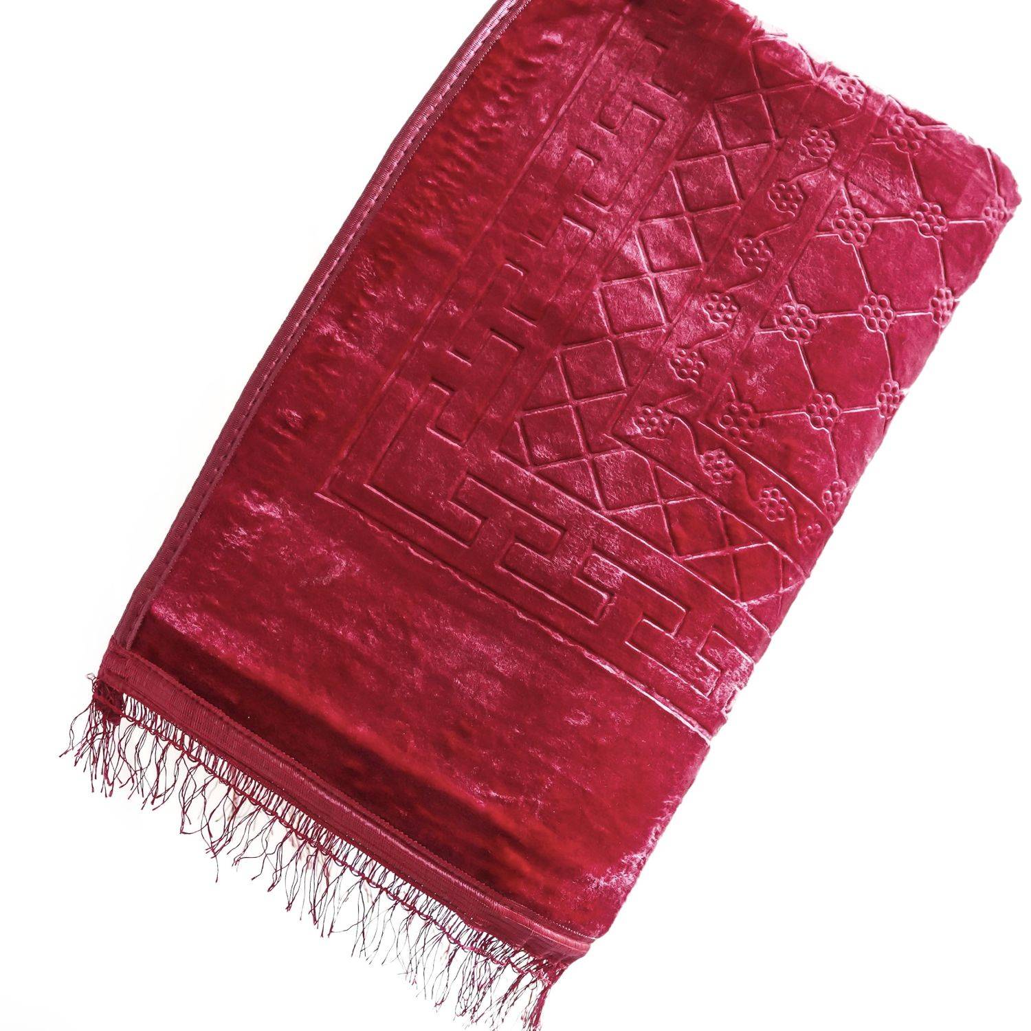 Muslimische Gebetsteppich, Islamische türkische Gebetsteppiche, Gebetsteppich Muslimische Seccade Rot