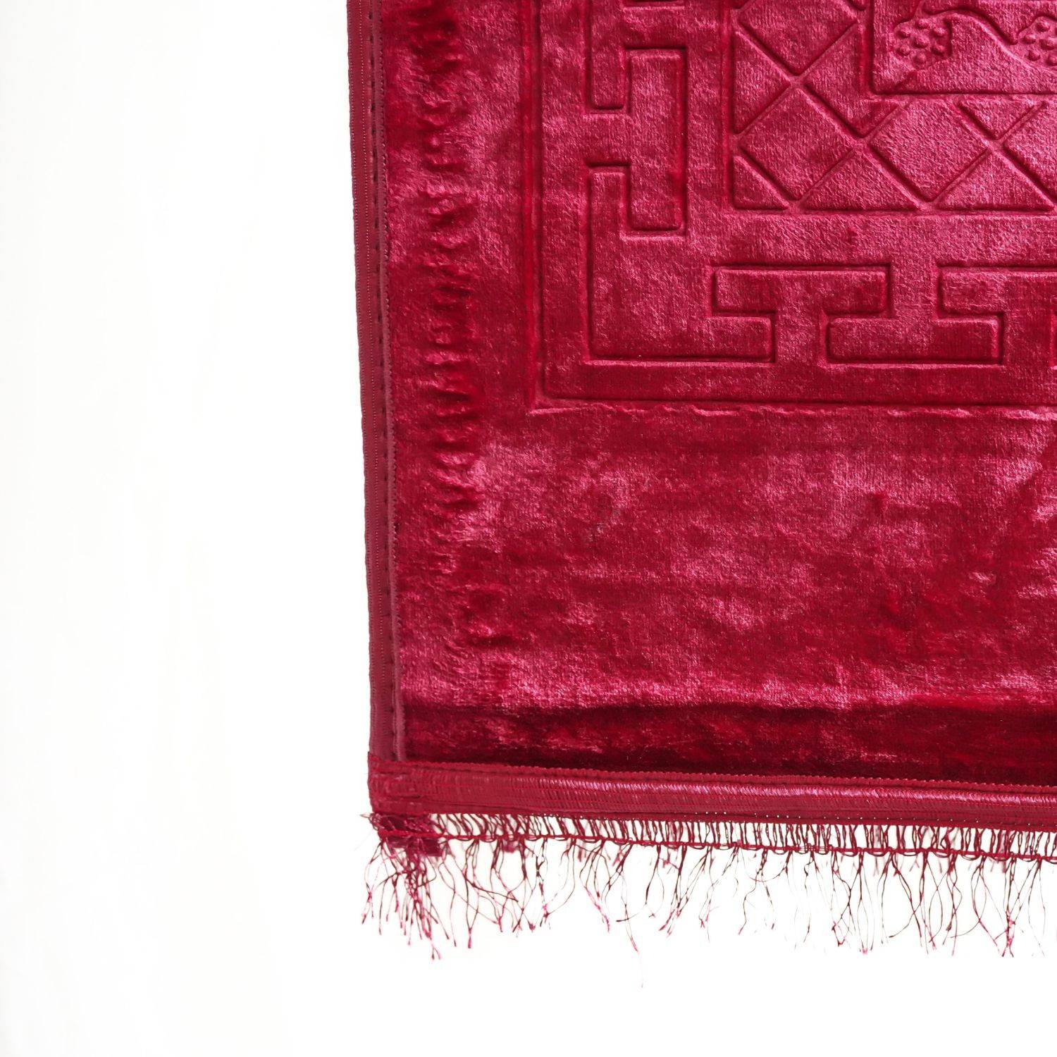 Muslimische Gebetsteppich, Islamische türkische Gebetsteppiche, Gebetsteppich Muslimische Seccade Rot