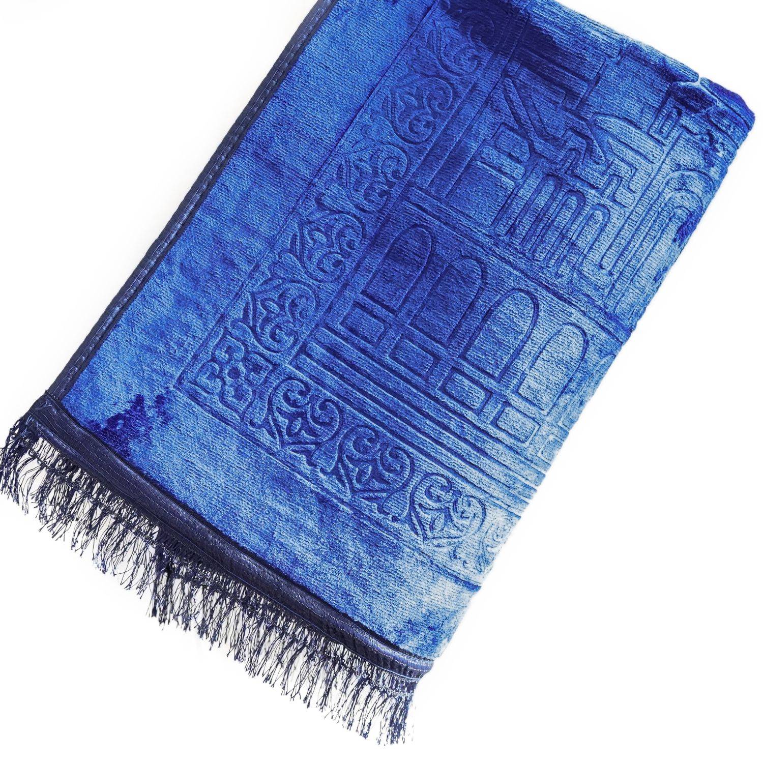 Muslimische Gebetsteppich, Islamische türkische Gebetsteppiche, Gebetsteppich Muslimische Seccade Blau