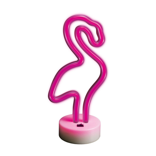 Neon LED Zeichen Licht Batterie / USB LED Licht Home Leuchtschild Nachtlicht Flamingo-Pink