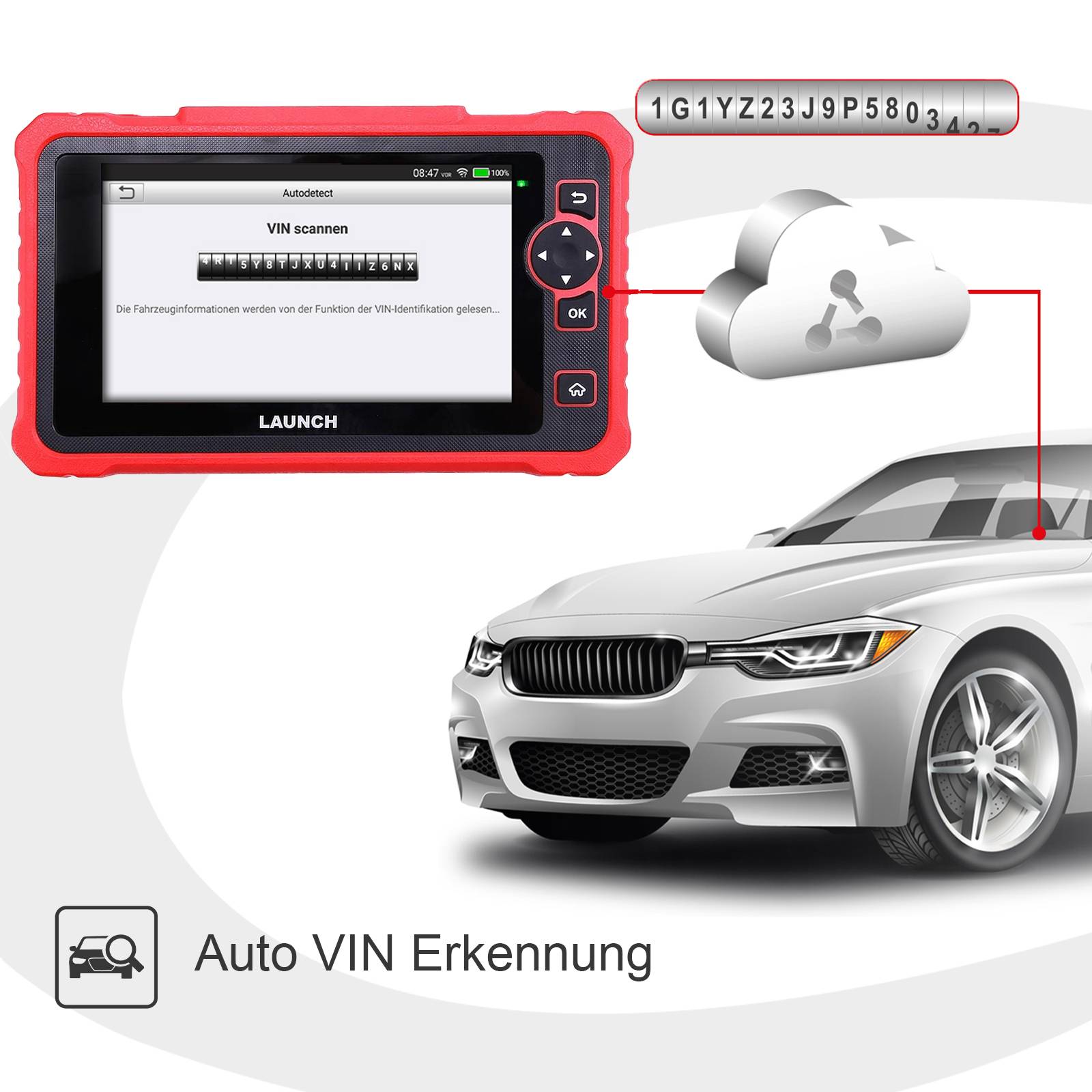 LAUNCH CRP359 KFZ OBD2 Diagnosegerät alle Steuergerät ECU Codierung Aktive Test + 31 Service Funktionen