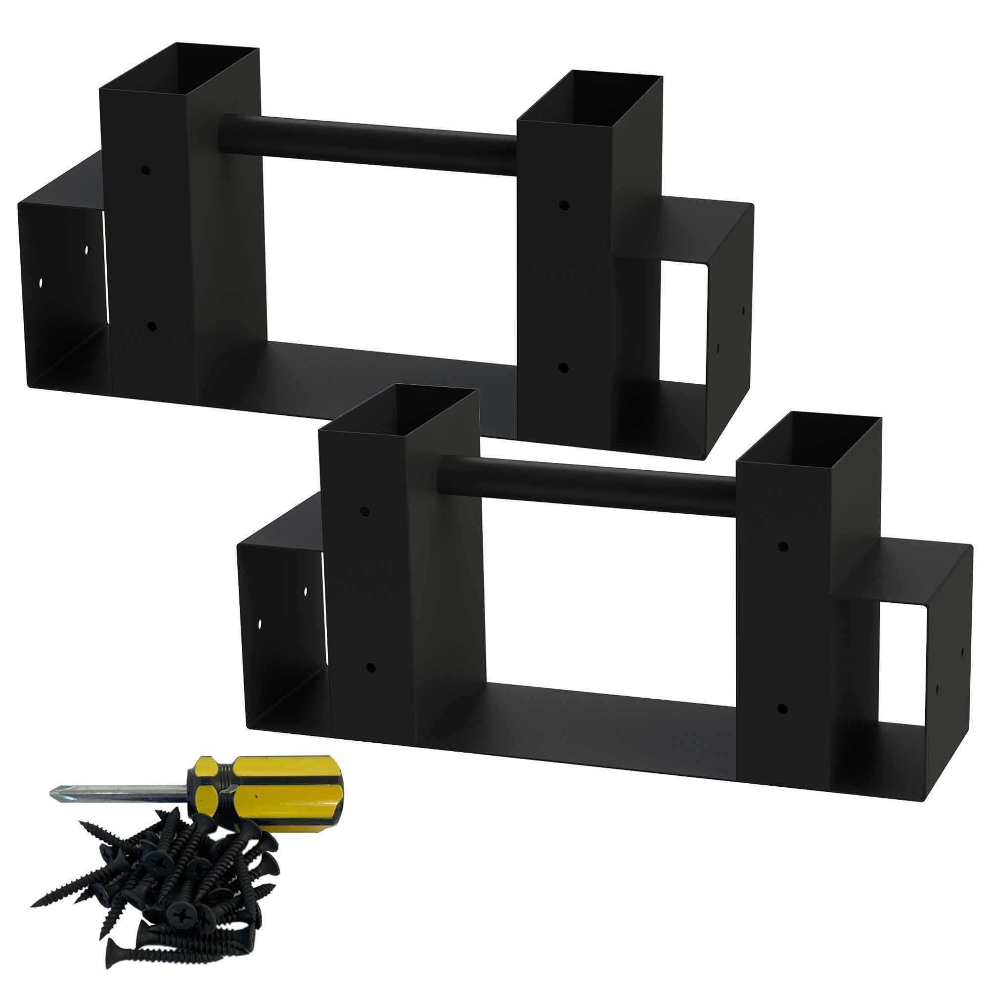 SCHMIDT security tools Holzstapelhilfe für Kaminholz 33,5x9,5x15cm Brennholz Stapelhilfe Brennholzregal Holzunterstand Holz-Regal