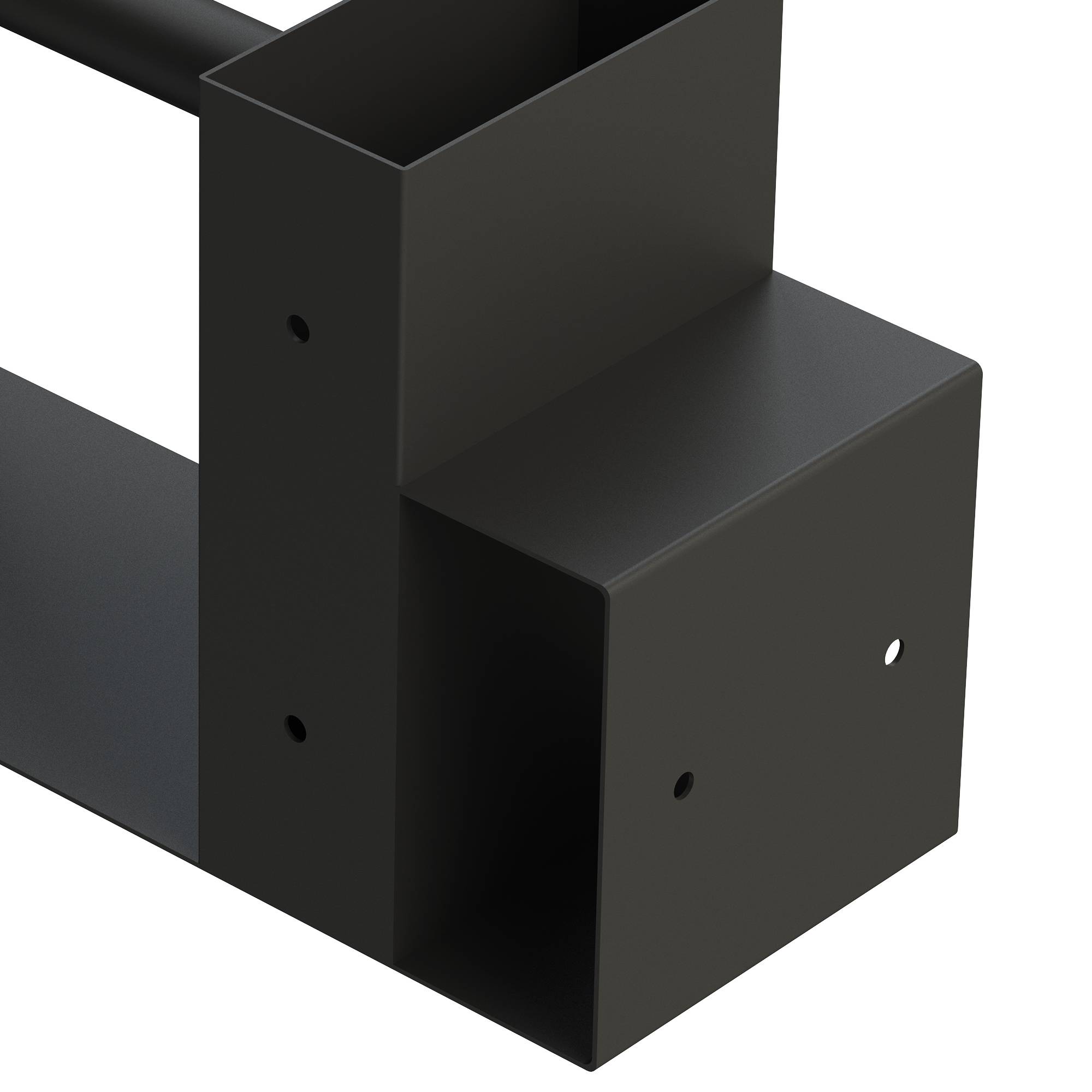 SCHMIDT security tools Holzstapelhilfe für Kaminholz 33,5x9,5x15cm Brennholz Stapelhilfe Brennholzregal Holzunterstand Holz-Regal