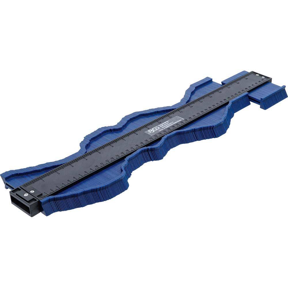 Konturenlehre - max. Messtiefe/Breite 30/510 mm - Gesamtbreite 535 mm