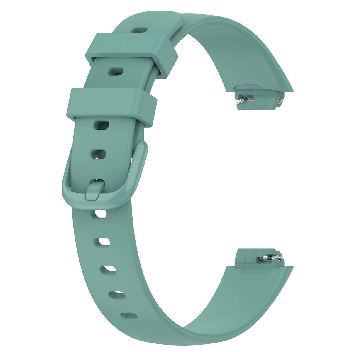 Für Fitbit Inspire 3 Einfarbiges Silikon Uhrenarmband in der Größe L Grün Ersatz Armband Smart Uhr