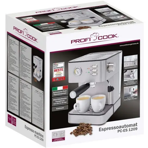 PROFI COOK Espressomaschine PC-ES 1209 inox PROFI COOK Espressomaschine PC-ES 1209 inox