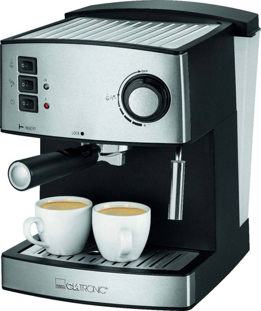 CTC Clatronic Espressomaschine CTC ES 3643 sw-inox
